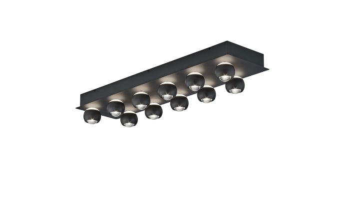 LED-Pendelleuchte Cannon, schwarz, 11-flammig, inkl. stufenloser Höhenverstellung -04