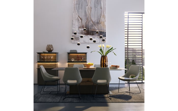 LED-Pendelleuchte Cannon, schwarz, 11-flammig, inkl. stufenloser Höhenverstellung -06