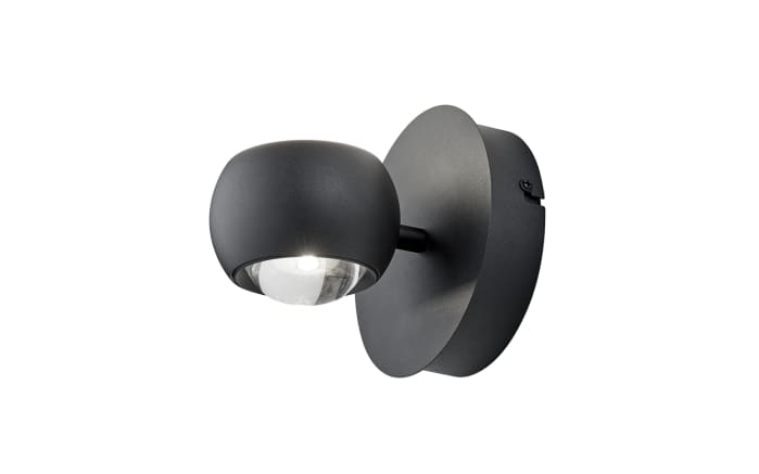 LED-Wandleuchte Cannon, schwarz, inkl. Funkfernbedienung-01