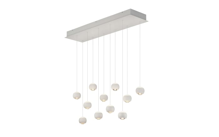 LED-Pendelleuchte Cannon, weiß, 11-flammig, inkl. stufenloser Höhenverstellung-02