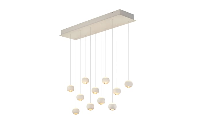 LED-Pendelleuchte Cannon, weiß, 11-flammig, inkl. stufenloser Höhenverstellung-03