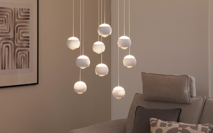 LED-Pendelleuchte Cannon, weiß, 11-flammig, inkl. stufenloser Höhenverstellung-05