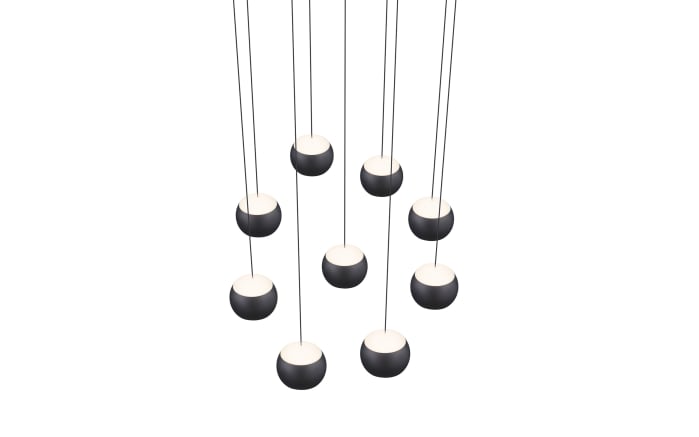 LED-Pendelleuchte Cannon, schwarz, 9-flammig, inkl. stufenloser Höhenverstellung-05