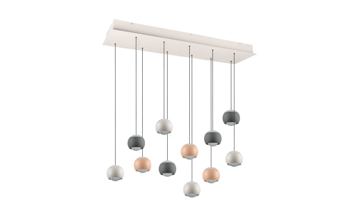 LED-Pendelleuchte Cannon, mehrfarbig, 11-flammig, inkl. stufenloser Höhenverstellung -01