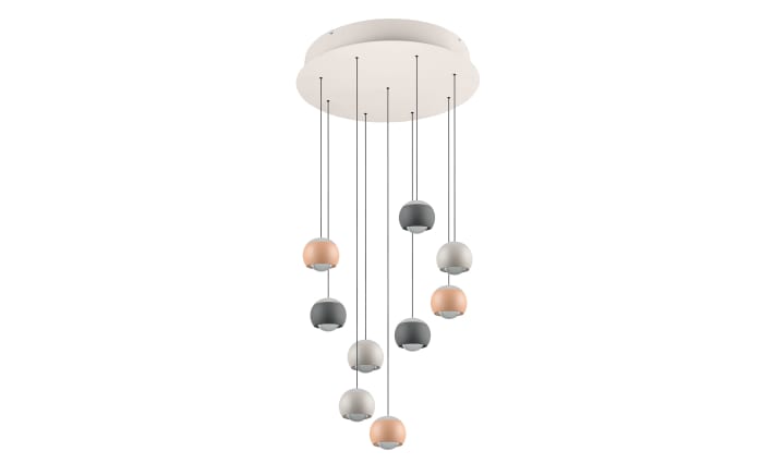 LED-Pendelleuchte Cannon, mehrfarbig, 9-flammig, inkl. stufenloser Höhenverstellung -03