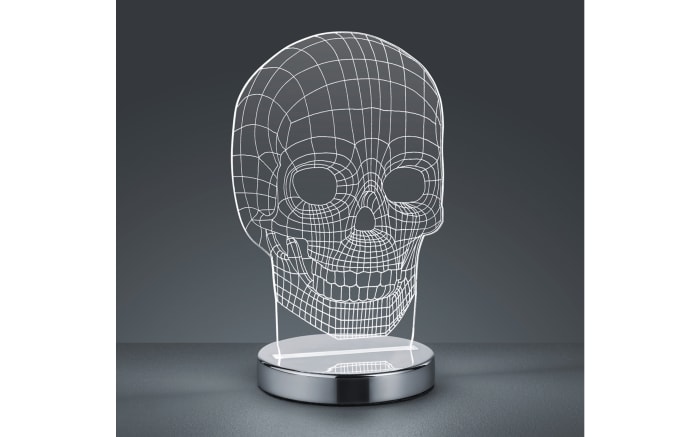 LED-Tischleuchte Skull in chromfarbig-03