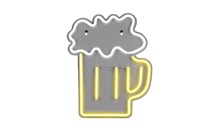 Wandleuchte Beer, gelb/weiß-02