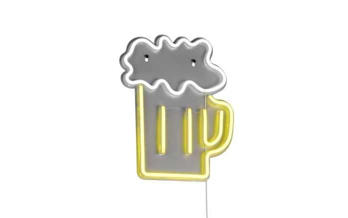 Wandleuchte Beer, gelb/weiß-03