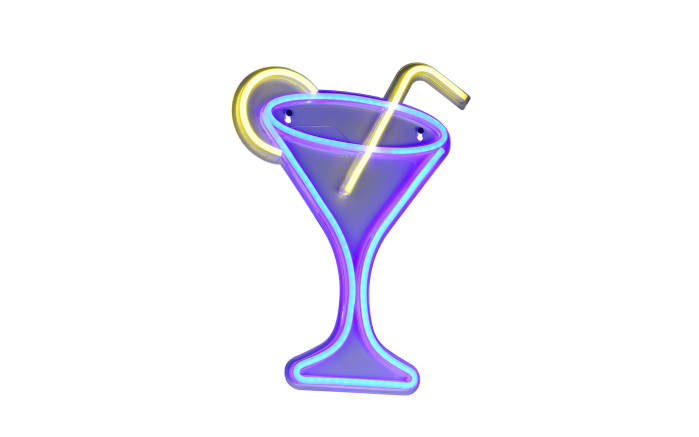 Wandleuchte Cheers, blau/gelb-01