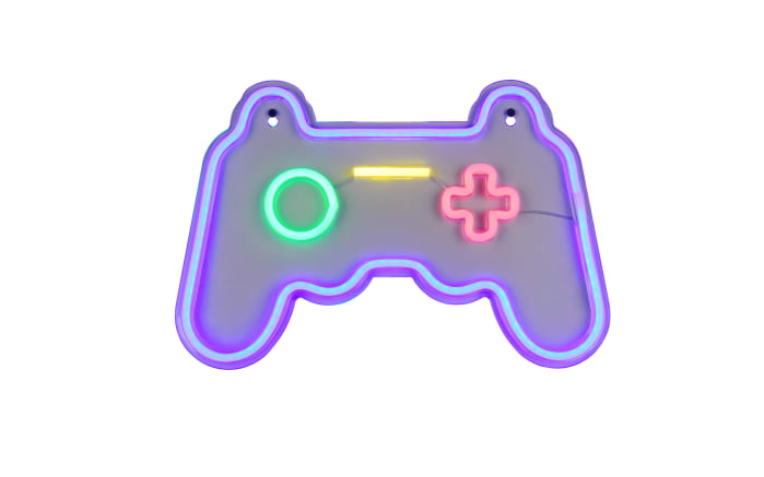 Wandleuchte Gamer, mehrfarbig/weiß-02