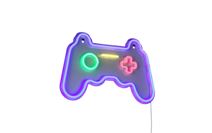 Wandleuchte Gamer, mehrfarbig/weiß-03