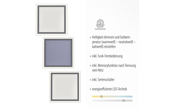 LED-Deckenleuchte Edging, weiß, 31 cm-08