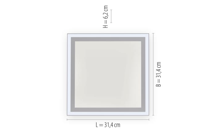 LED-Deckenleuchte Edging, weiß, 31 cm-04