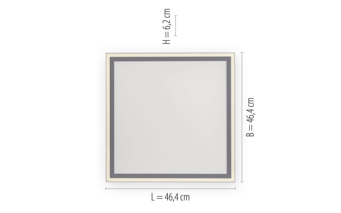 LED-Deckenleuchte Edging, weiß, 46 cm-04