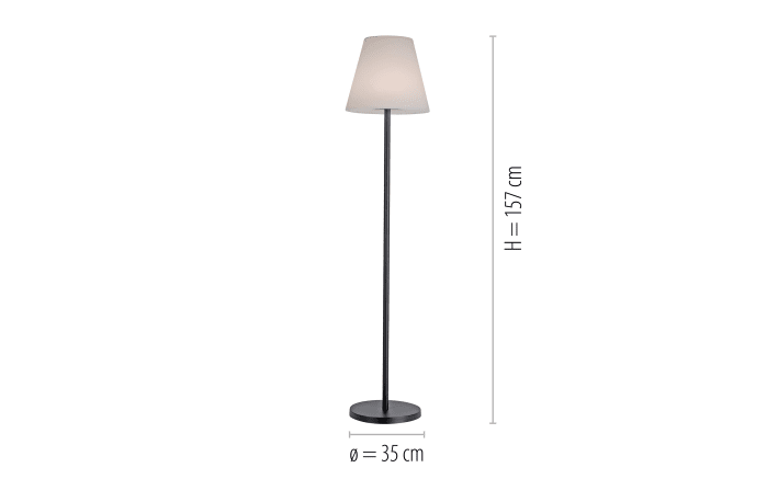 LED-Akku-Standleuchte Holly, schwarz/weiß, 157 cm-03