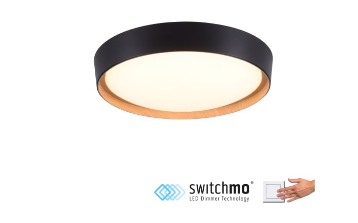 LED-Deckenleuchte Emilia, schwarz, 39,6 cm-05