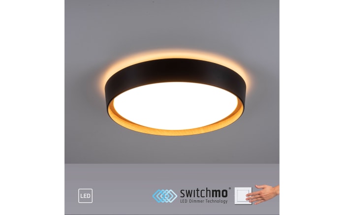 LED-Deckenleuchte Emilia, schwarz, 39,6 cm-06