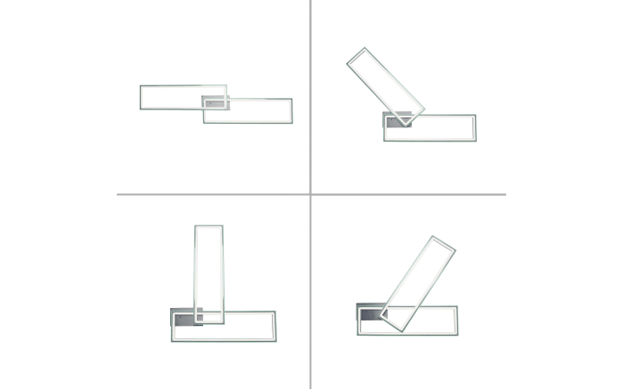 LED-Deckenleuchte Felix60, stahlfarbig, 121 cm-11