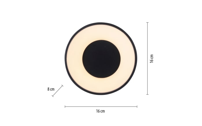 LED-Deckenleuchte Tanika, schwarz, inkl. Memoryfunktion -03
