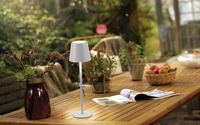 LED-Akku Tischleuchte Euria, weiß, 11 cm-08