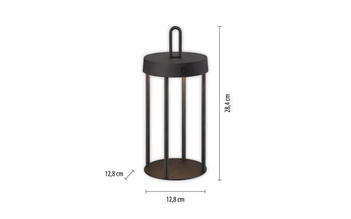 LED-Akkutischleuchte Anselm, schwarz, 28,4 cm, inkl. Memoryfunktion-03