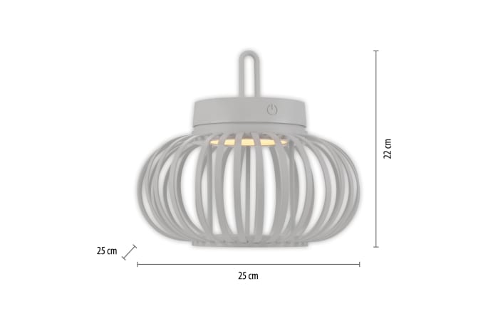 LED-Akkupendelleuchte Akuba, 25 cm, weiß, inkl. Memoryfunktion-05