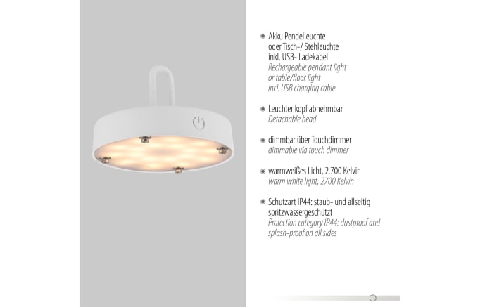 LED-Akkupendelleuchte Akuba, weiß, 36 cm, inkl. Memoryfunktion-05