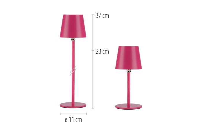 LED-Akku Tischleuchte Boteria, pink, inkl. Flaschenverschluss-03