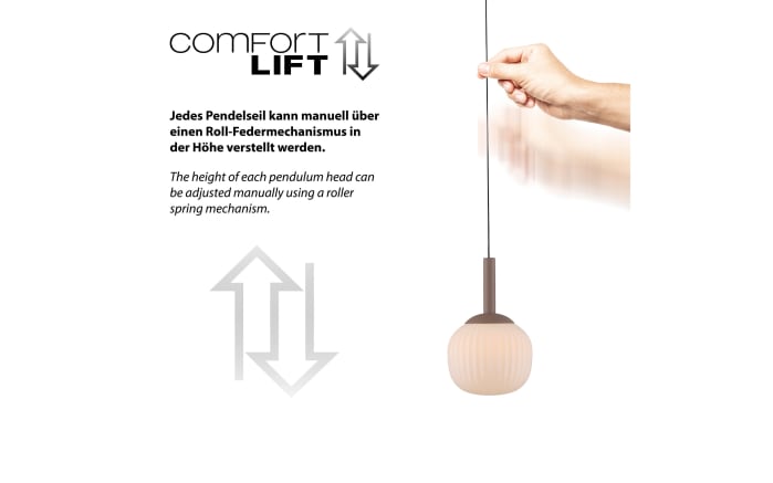 Pendelleuchte Nami, sandfarbig, 1-flammig, inkl. Comfort-Lift Funktion-03