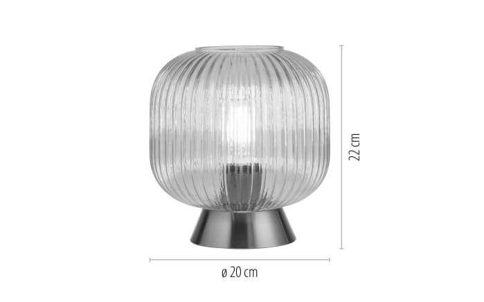 Tischleuchte Nami, amberfarbig-02