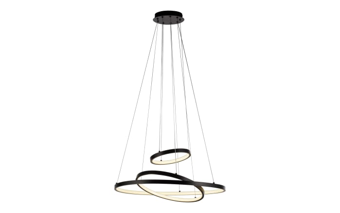 LED-Pendelleuchte Cerchi, schwarz, inkl. Höhenverstellung-03