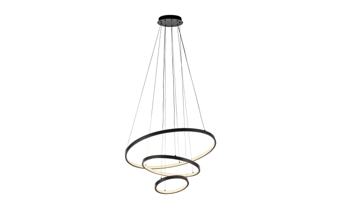 LED-Pendelleuchte Cerchi, schwarz, inkl. Höhenverstellung-01