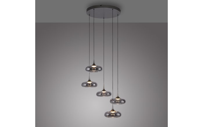 LED-Pendelleuchte Posh, grau, 5-flammig-08