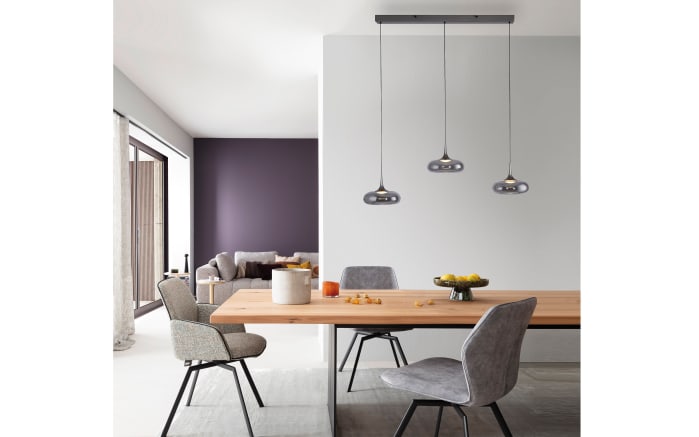 LED-Pendelleuchte Posh, grau, 3-flammig-06