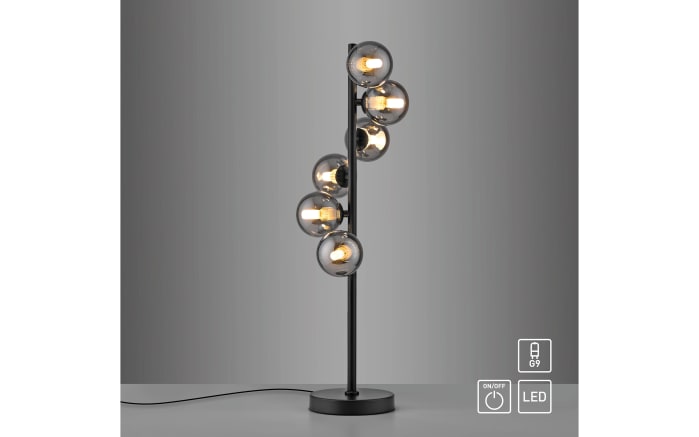 LED-Tischleuchte Dubai, schwarz/grau-04