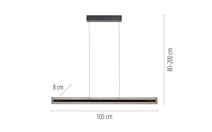 LED-Pendelleuchte Lena, schwarz, inkl. Höhenverstellung-03