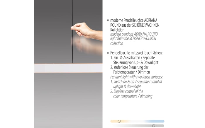 LED-Pendelleuchte Adriana Round, weiß, inkl. Funktionen-06