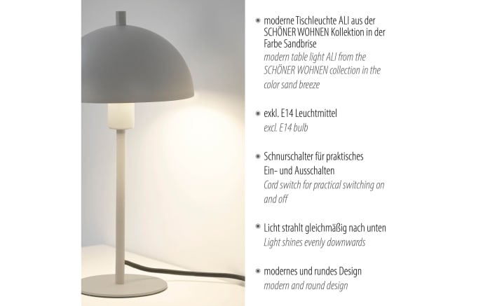Tischleuchte Ali, sand-07