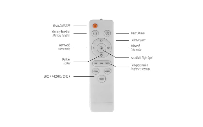 LED-Deckenleuchte Tavoli, sand, inkl. Fernbedienung -07