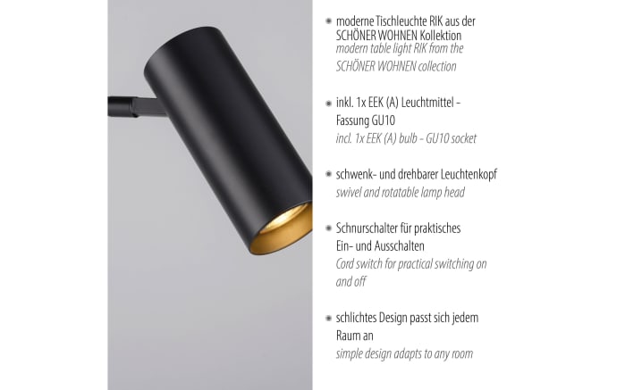 Tischleuchte Rik, schwarz-07