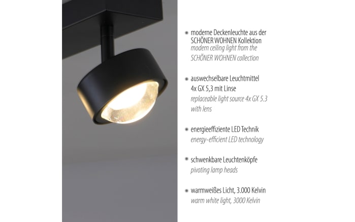 Deckenleuchte Kulu, schwarz-08