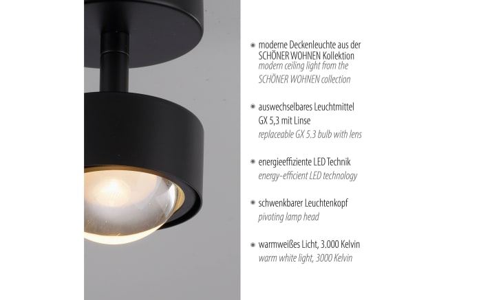 Deckenleuchte Kulu, schwarz-07