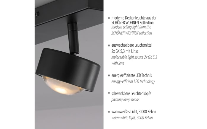 Deckenleuchte Kulu, schwarz-07