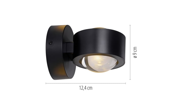 Wandleuchte Chia, schwarz-03