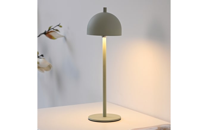 AKKU-Tischleuchte Bellis, graugrün-05