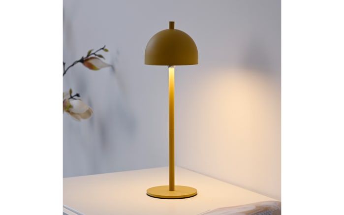 AKKU-Tischleuchte Bellis, gelb-05