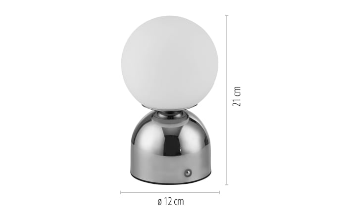 LED-Akkutischleuchte Rudi Schöner Wohnen, chromfarbig, inkl. CCT Funktion-02