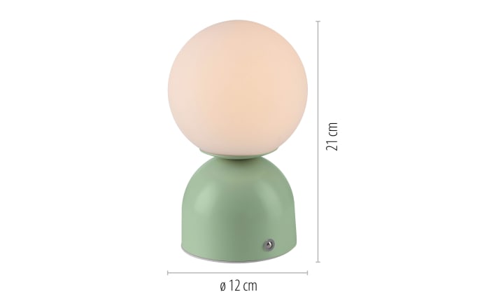 LED-Akkutischleuchte Rudi Schöner Wohnen, mintfarbig, inkl. CCT Funktion-02