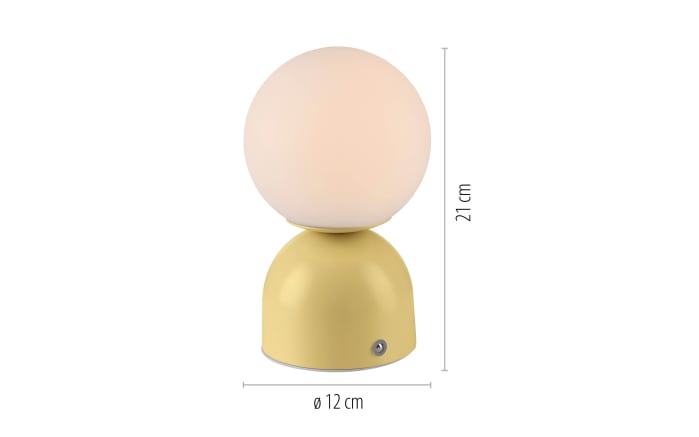 LED-Akkutischleuchte Rudi Schöner Wohnen, gelb, inkl. CCT Funktion-02