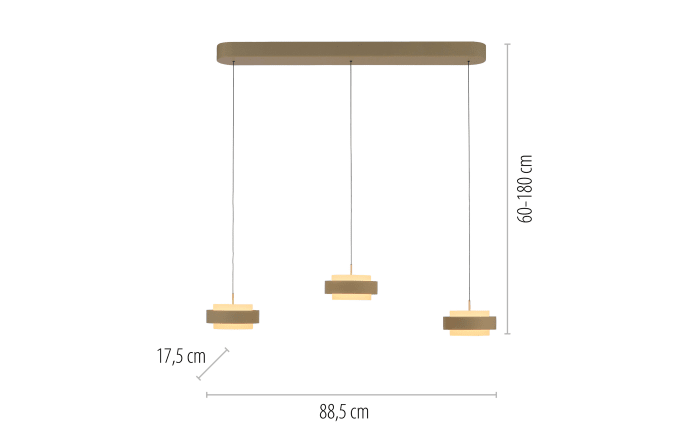 LED-Pendelleuchte Elmo, sandfarbig-03